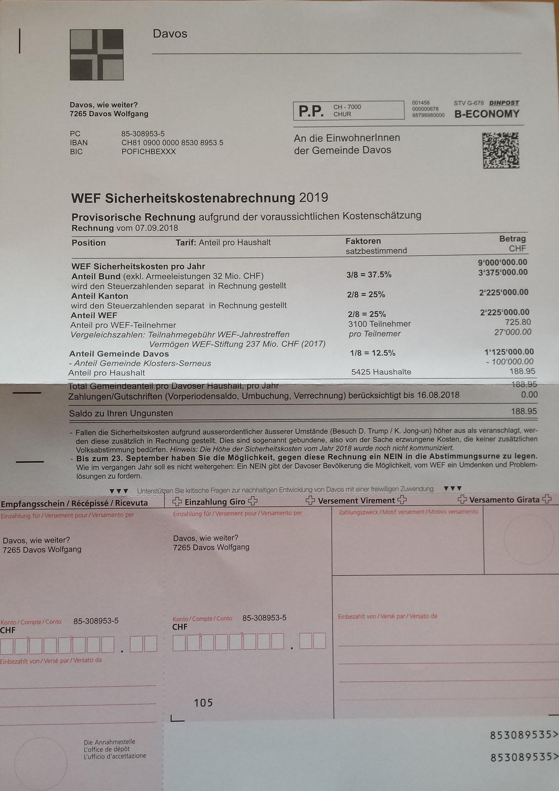 So sieht der Flyer der Gegner aus. ZVG