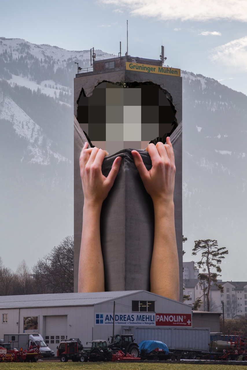 Was werden die überlebensgrossen Hände am Mühleturm offenbaren?