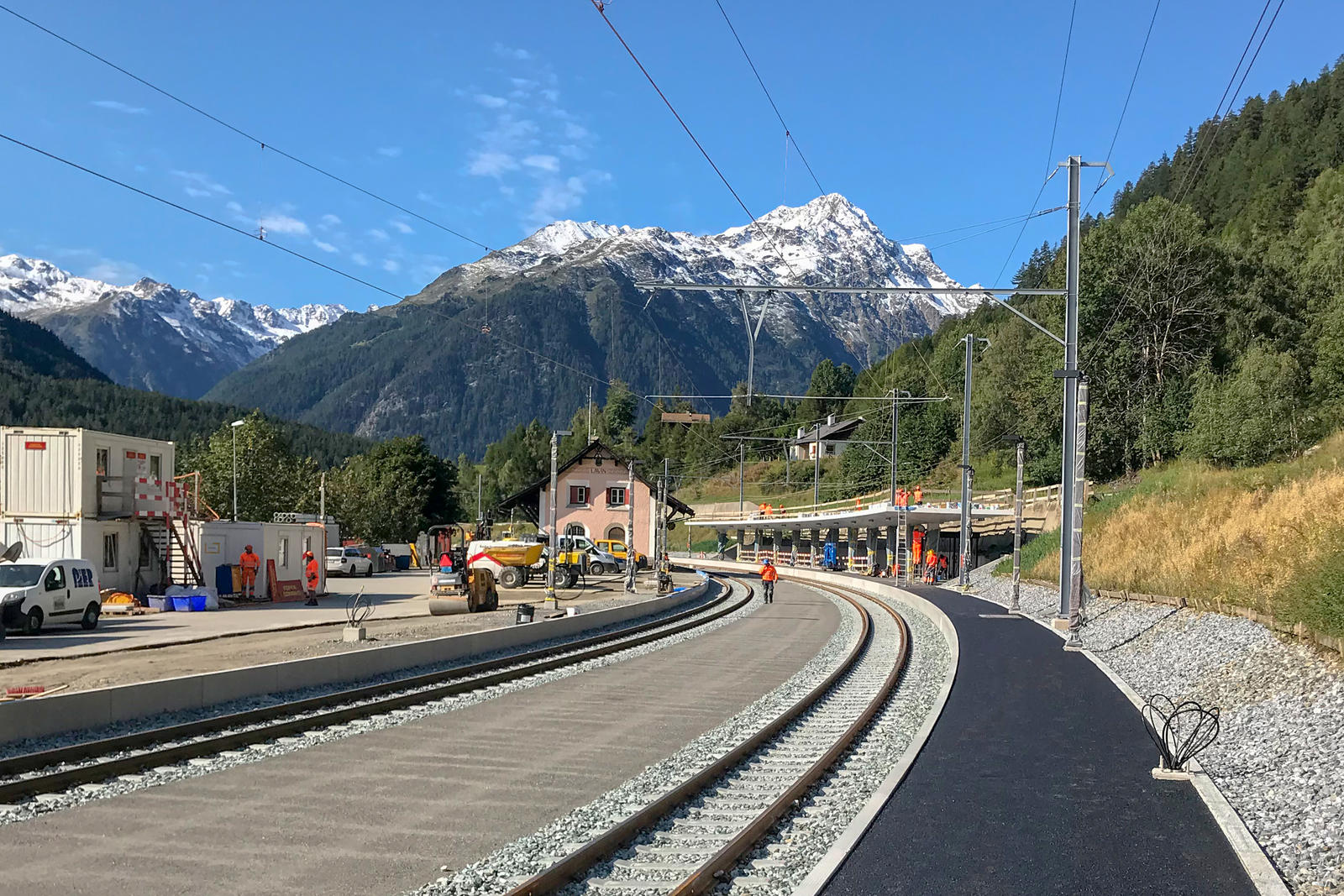 Der Bahnhof Lavin wurde behindertengerecht umgebaut. 