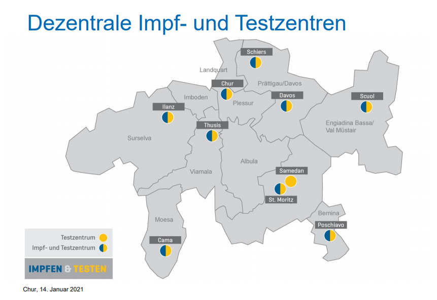 An diesen Orten sollen Test- und Impfzentren entstehen.