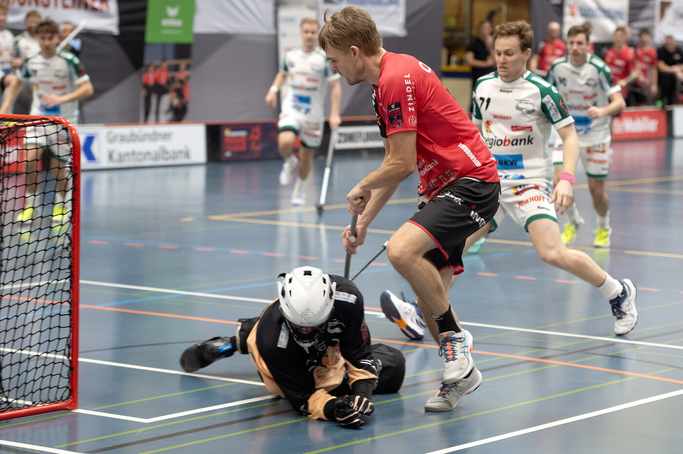 Viel Zug aufs gegnerische Tor: Tomi Jerkku schiesst für Malans einen Hattrick.