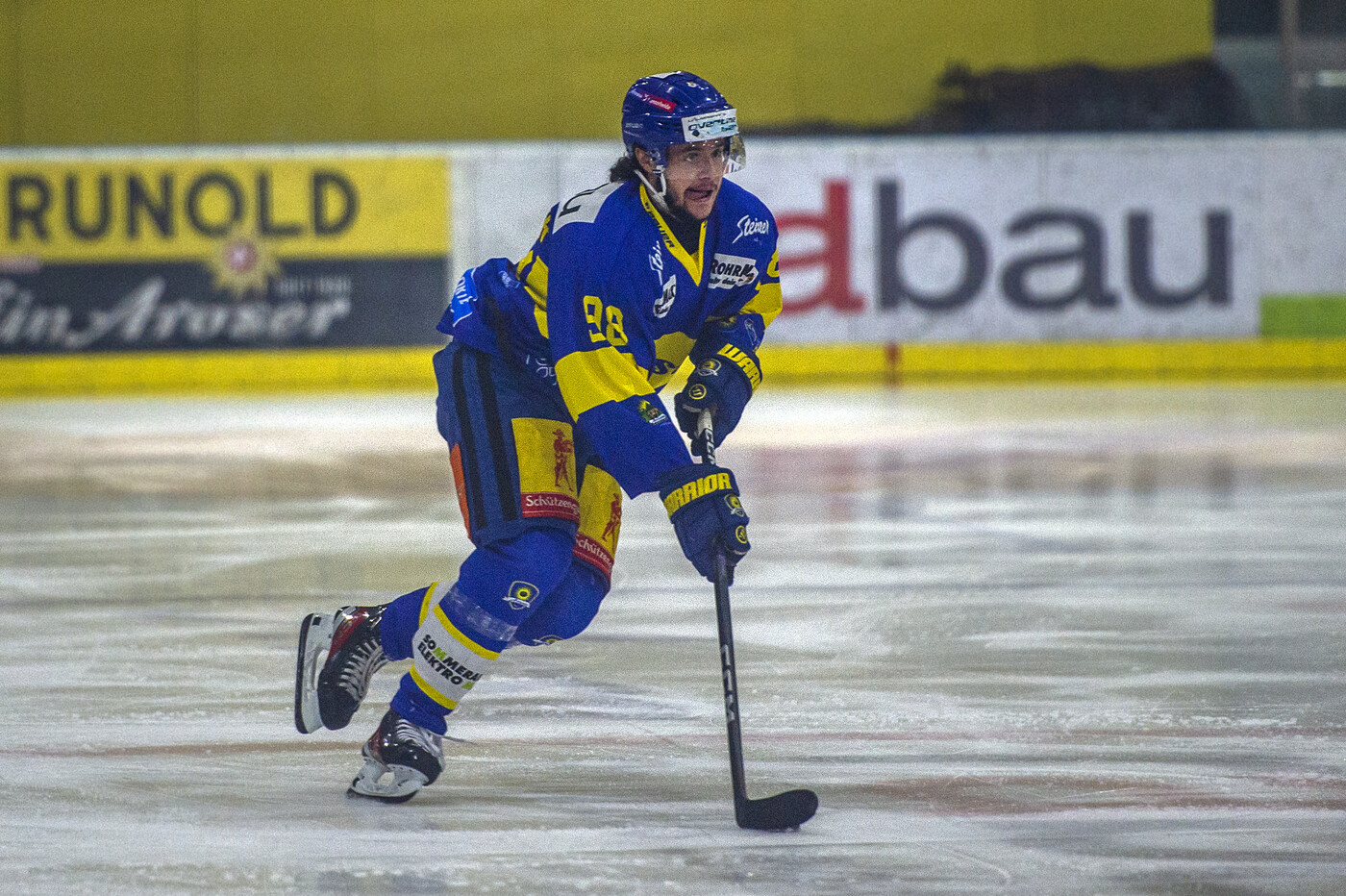 Matchwinner für den EHC Arosa: Manuel Laimbacher gelingt in Bülach ein Doppelschlag.