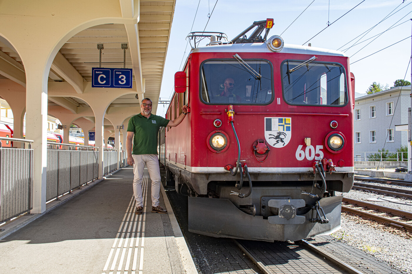 Eine von Tilmann Laubes Lieblingsloks: Die Nummer 605 mit dem Namen «Silvretta». 