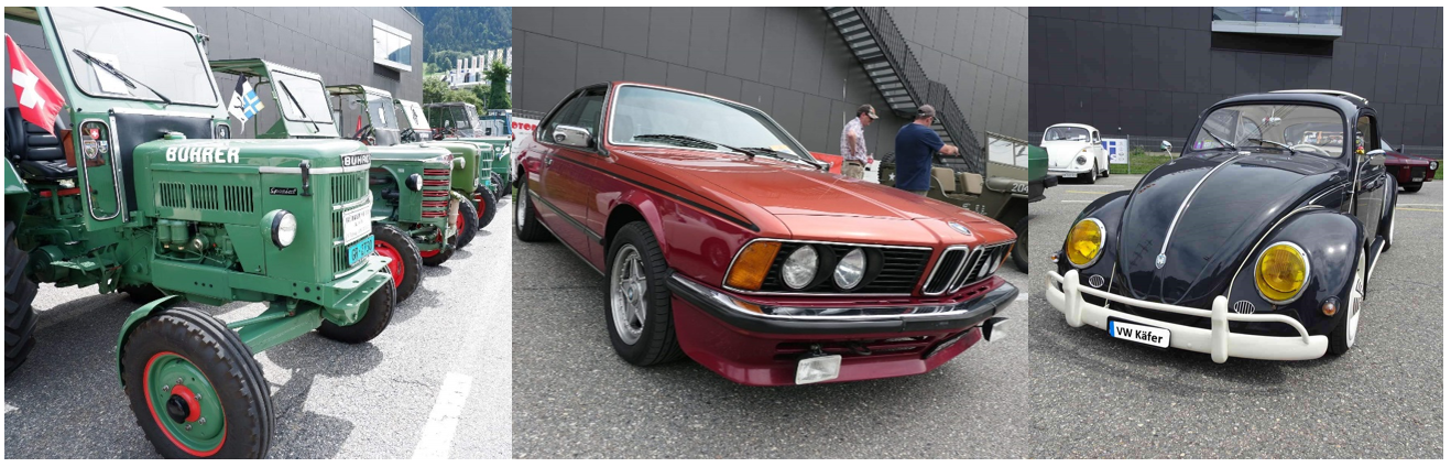 Egal ob Traktor oder Käfer: Am Oldtimer-Treffen in Chur gibt es verschiedene Fahrzeugtypen zu sehen.