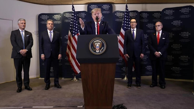 Switzerland Davos Forum Trump