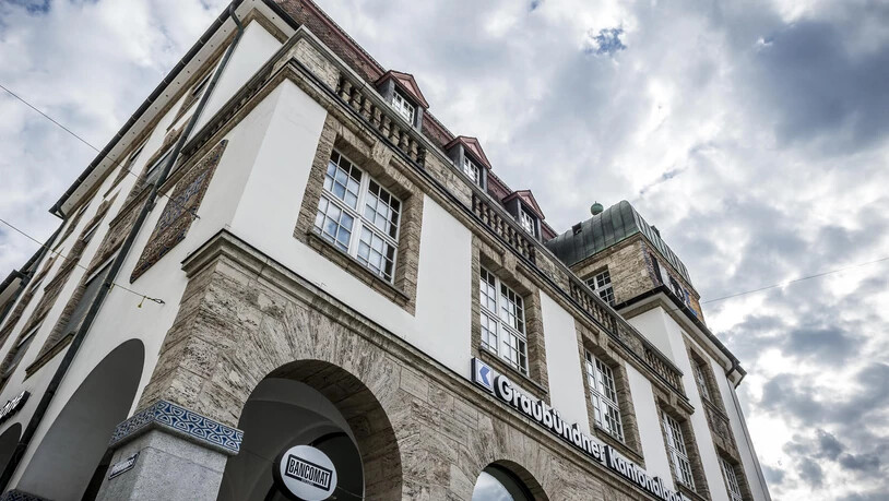 Hauptsitz der Graubündner Kantonalbank am Postplatz in Chur. Fotografiert am 6. September 2018Bild Yanik Bürkli GKB
