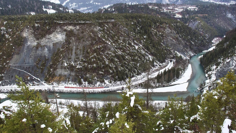 Einer der propagierten Höhepunkte einer Graubünden-Tour: Die Ruinaulta. Ruinaulta Rheinschlucht Ilanz Reichenau