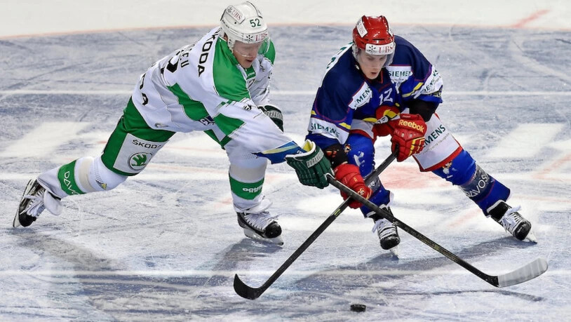 Mit US-Stürmer Steve Moses (rechts, hier im Jokerit-Dress am Spengler Cup 2014) stösst auf die nächste Saison hin ein Top-Torjäger aus der KHL zu den Lakers. Mit US-Stürmer Steve Moses (rechts, hier im Jokerit-Dress am Spengler Cup 2014) stösst auf die nächste Saison hin ein Top-Torjäger aus der KHL zu den Lakers.