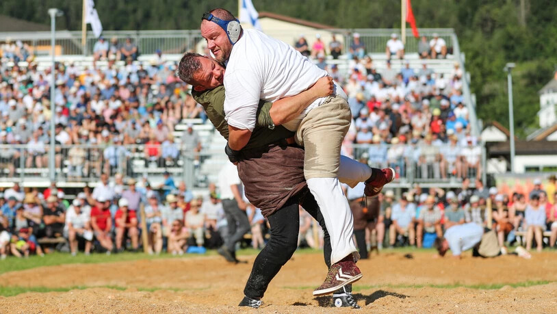 Schwingkampf in Graubünden: Das Bündner-Glarner Schwingfest im letzten Jahr fand in Untervaz statt. Dieses Jahr ist Flims der Austragungsort.