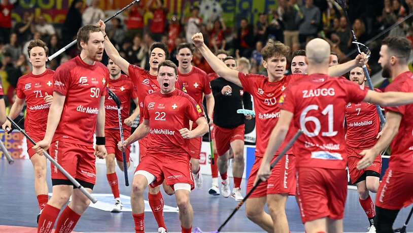 Die Schweizer Unihockeyaner reihen in der WM-Qualifikation Kantersieg an Kantersieg (Archivbild)