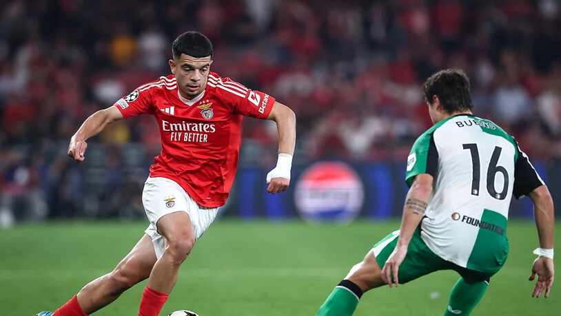 Zeki Amdouni wurde am Sonntag für Benfica nach 62 Minuten eingewechselt und traf noch