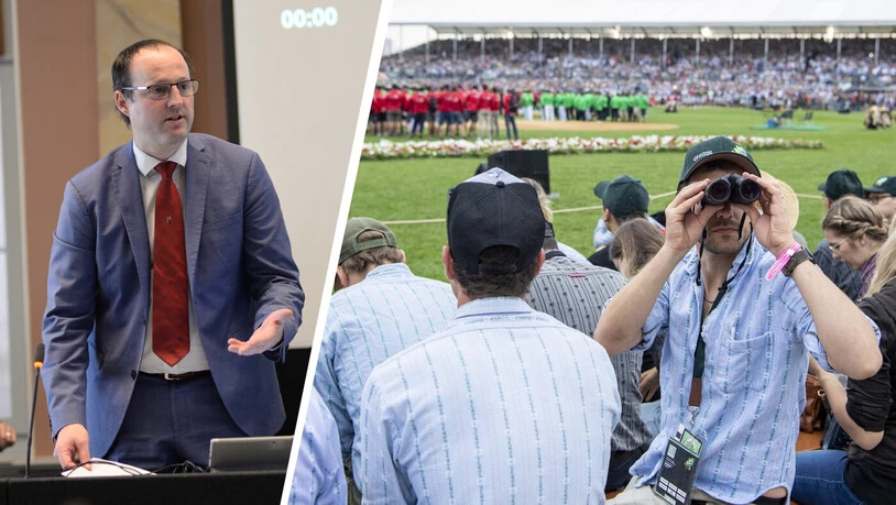 «Wir setzen Puzzleteile zusammen»: SP-Landrat Samuel Zingg (links) glaubt, dass die Öfffentlichkeit mehr darüber wissen sollte, wie es um das Esaf 2025 in Mollis steht. «Wir setzen Puzzleteile zusammen»: SP-Landrat Samuel Zingg (links) glaubt, dass die Öfffentlichkeit mehr darüber wissen sollte, wie es um das Esaf 2025 in Mollis steht.