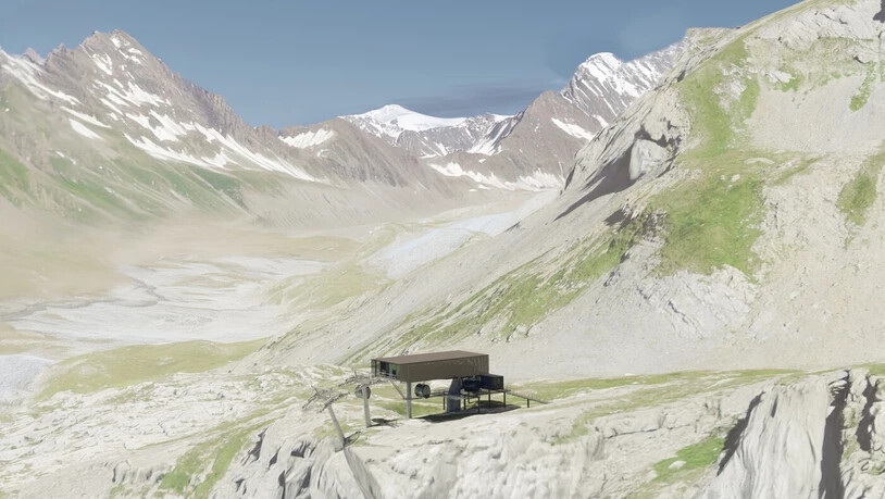 Mit Blick auf den oberen Segnesboden: Die geplante Besucherplattform soll im Gebiet der neuen Flemxpress-Bergstation Ils Cugns (Bild) realisiert werden. Mit Blick auf den oberen Segnesboden: Die geplante Besucherplattform soll im Gebiet der neuen Flemxpress-Bergstation Ils Cugns (Bild) realisiert werden.