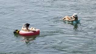 Über mangelnde Wärme kann sich niemand beklagen: Abkühlung in der Limmat bei 35 Grad am 11. Juli. (Archivbild)