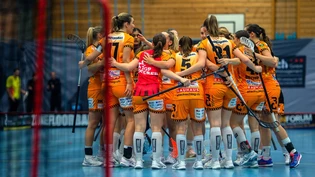 Vehaltener Jubel: Piranha Chur gewinnt knapp mit 4:3 gegen Winterthur.