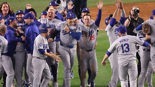 Die Los Angeles Dodgers feiern ihren achten Triumph in den World Series