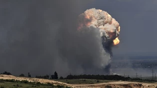 ARCHIV - Explosion auf einem russischen Militärgelände. Foto: Viktor Korotayev/Kommersant Publishing House/AP/dpa