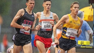 Keine Teilnahme in Tokio: Mittelstreckenläufer Tom Elmer  (hier beim Leichtathletik-Meeting Ende Juni in Luzern) fokussiert sich nach der verpassten Olympia-Qualifikation auf die zweite Saisonhälfte. 
