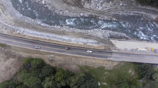 Wieder offen: So sah die Autobahn während den Reparaturarbeiten aus.