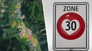 Entschleunigt durch die Gemeinde Glarus: Die gelben Flächen sollen die bestehenden, weissen Tempo-30-Zonen ergänzen.