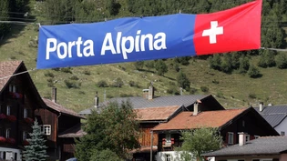 Sedrun setzte sich von Beginn an auch sichtbar für die Porta Alpina ein. Neat Alp Transit