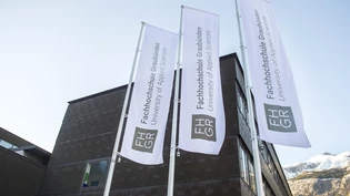 Der Hauptsitz der Fachhochschule Graubünden an der Ringstrasse in Chur. Der Hauptsitz der Fachhochschule Graubünden an der Ringstrasse in Chur.