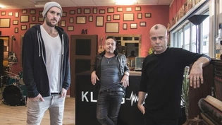 Sandro Dietrich (l.), Lou Zarra (m.) und Stämpf bilden die Firma Klangstark. 