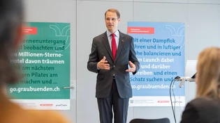 RhB-Direktor Renato Fasciati stellte am Donnerstag die neue Plattform vor. RhB-Direktor Renato Fasciati stellte am Donnerstag die neue Plattform vor.