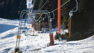 Stillstand: Auf Brambrüesch liegt zu wenig Schnee, um den Winterbetrieb aufnehmen zu können. Stillstand: Auf Brambrüesch liegt zu wenig Schnee, um den Winterbetrieb aufnehmen zu können.