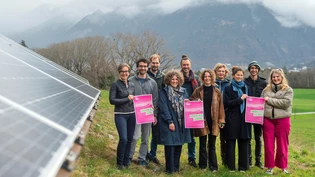 Starten in den Wahlkampf: Anita Mazzetta, Simon Gredig, Armando Lenz, Anna Gredig und Nicolas Zogg sowie die Jungen Grünen Gianna Catrina, Gabriel Reiber, Agrena Schuler, Loris Niethammer und Celine Hulliger (von links).