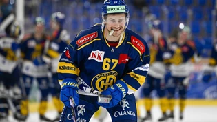 1,74 Meter grosser Powerstürmer: Leon Bristedt trägt seit dem Spätsommer 2022 das Trikot des HC Davos. 1,74 Meter grosser Powerstürmer: Leon Bristedt trägt seit dem Spätsommer 2022 das Trikot des HC Davos.