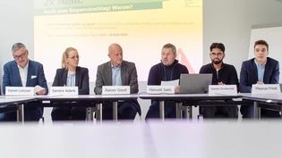 Zusammen gegen die Stadtklima-Initiative: Die Mitglieder des Nein-Komitees legten am Mittwoch ihre Argumente dar.