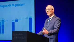 Ist zufrieden: Daniel Fust kann gute GKB-Geschäftszahlen präsentieren und schaut ähnlich optimistisch in die Zukunft. Ist zufrieden: Daniel Fust kann gute GKB-Geschäftszahlen präsentieren und schaut ähnlich optimistisch in die Zukunft.