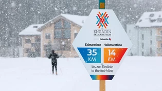 Riesige Schneemengen im Bündner Hochtal: Die Organisatoren des Engadin Skimarathon sind gefordert.

