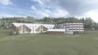 So sieht die Zukunft aus: Angrenzend an das bestehende Davoser AO-Forschungsinstitut wird der kreisrunde Neubau «Science Circle» erstellt. So sieht die Zukunft aus: Angrenzend an das bestehende Davoser AO-Forschungsinstitut wird der kreisrunde Neubau «Science Circle» erstellt.