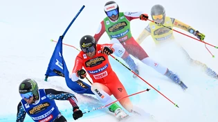 Viertelfinal-Aus: Alex Fiva (Zweiter von links) verpasst im letzten Weltcup-Rennen der Saison 2024 im schwedischen Idre Fjäll eine Topplatzierung. Viertelfinal-Aus: Alex Fiva (Zweiter von links) verpasst im letzten Weltcup-Rennen der Saison 2024 im schwedischen Idre Fjäll eine Topplatzierung.
