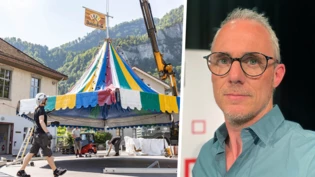 30 Tonnen Material wird für die Sendungen in Näfels benötigt: Bei Tino Zimmermann laufen alle Fäden der Sendung zusammen. 30 Tonnen Material wird für die Sendungen in Näfels benötigt: Bei Tino Zimmermann laufen alle Fäden der Sendung zusammen.