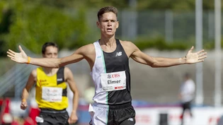 Einer der Sportschule-Absolventen: Tom Elmer gewinnt den Final über 1500 Meter an den Schweizermeisterschaften in der Leichtathletik in Basel am Samstag, 12. September 2020.