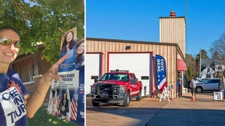 Gewählt wird auch im Feuerwehrlokal: New Glarus stimmt traditionell mehrheitlich für die Demokraten – Corrine Hendrickson hofft auf einen Sieg von Kamala Harris. 