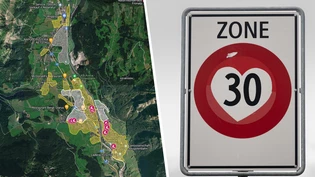 Entschleunigt durch die Gemeinde Glarus: Die gelben Flächen sollen die bestehenden, weissen Tempo-30-Zonen ergänzen.