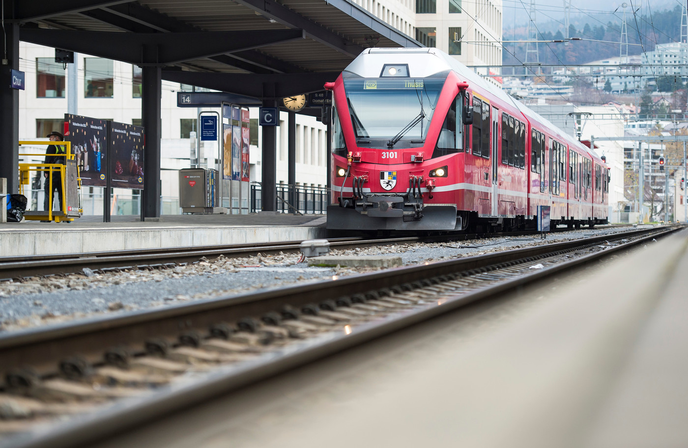 Erfreuliches Umfrage-Ergebnis: Die Rhätische Bahn bewegt sich sowohl im touristischen Verkehr als auch im Pendlerverkehr auf hohem Niveau.
