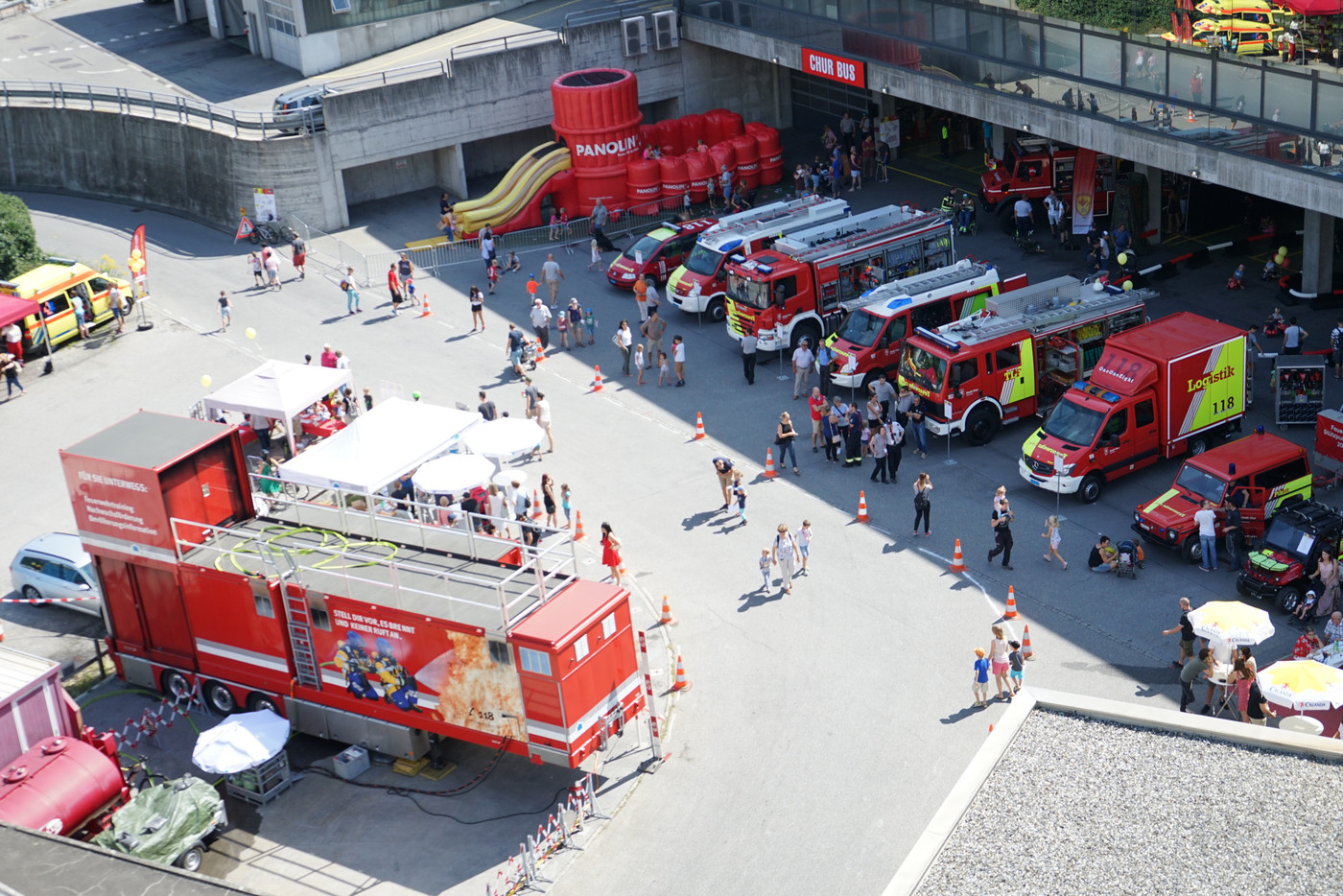 Ausstellung: Die Feuerwehr Chur präsentiert am Samstag den Fahrzeugpark. 