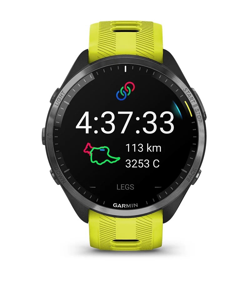 Kontrolliert die eigene Leistung: Mit einer Fitnessuhr wie diese von Garmin 